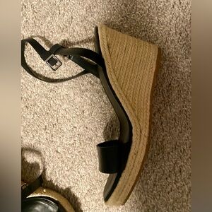 A New Day Black Strappy Sandals